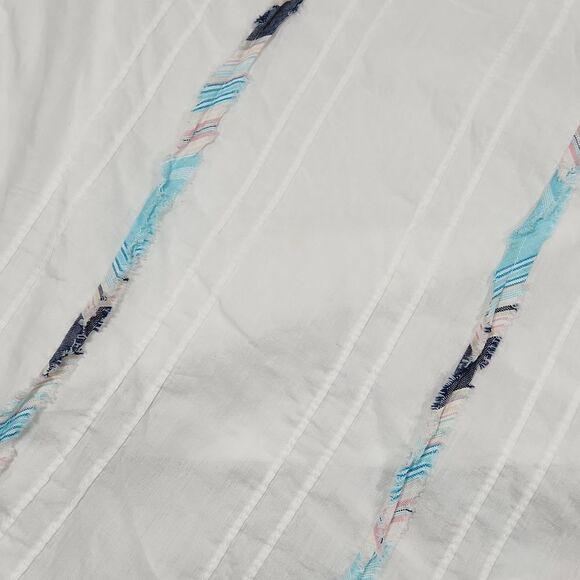 🔺️Roxy White Asymmetric Gauzy Fully Lined Skirt Small - Picture 10 of 10